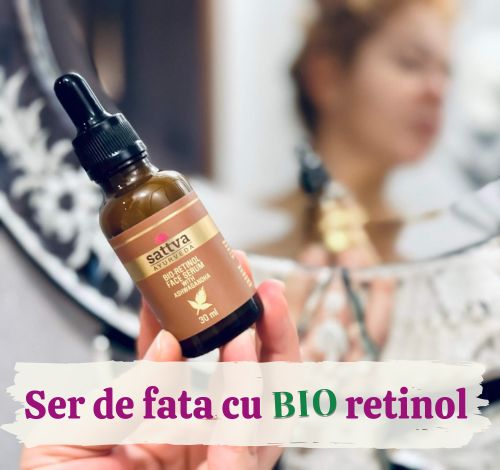 Ser de fata cu bio Retinol Sattva